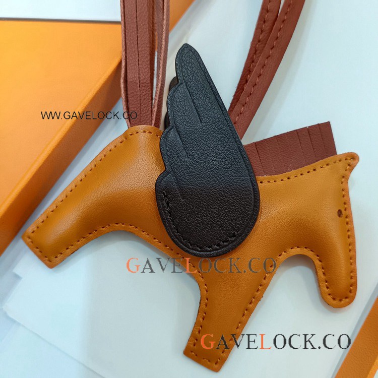 1-1 Clone Hermes Rodeo Pegasus Orange-Saddlery-Maple brown